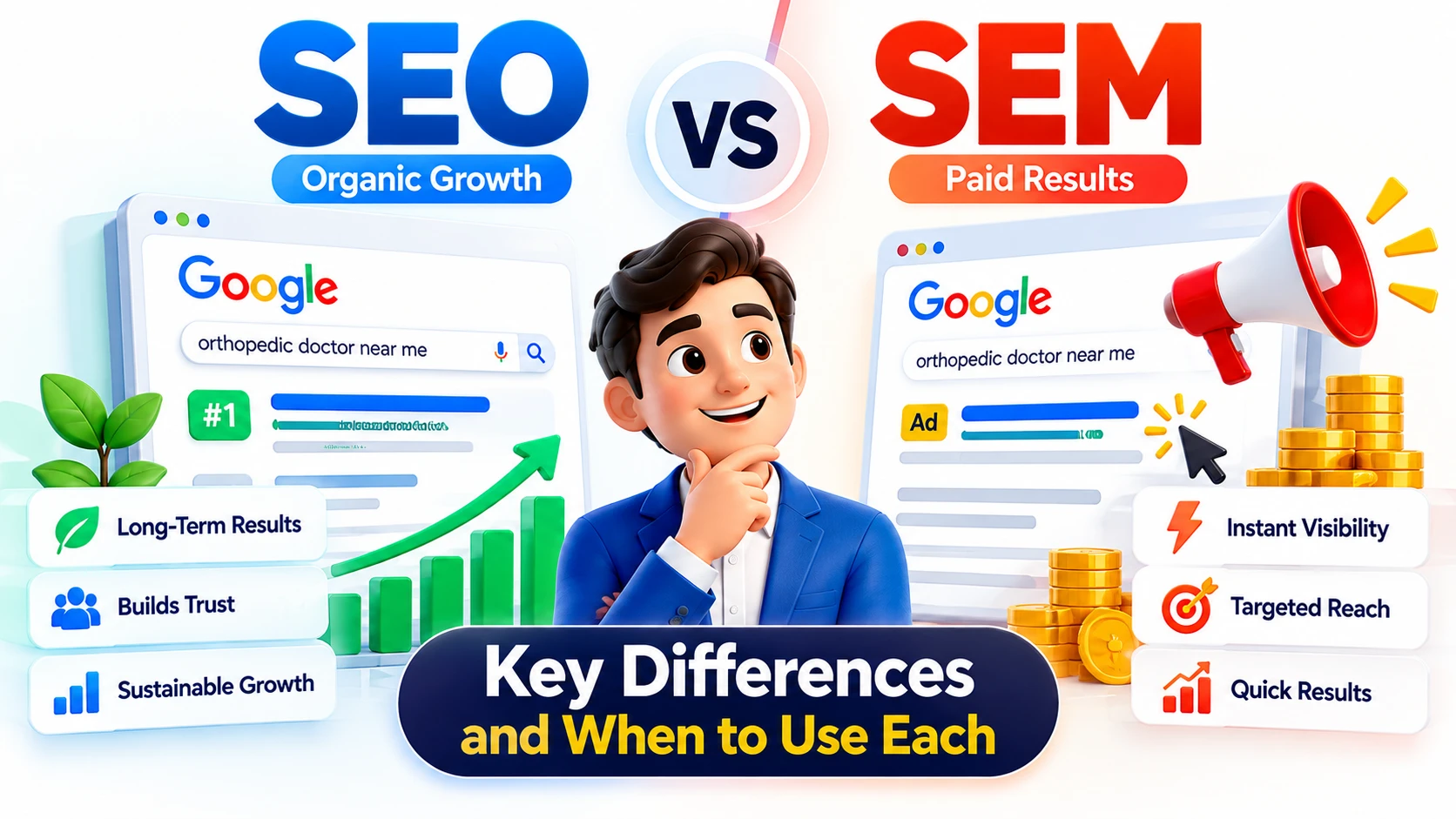 SEO vs SEM: Key Differences and When to Use Each
