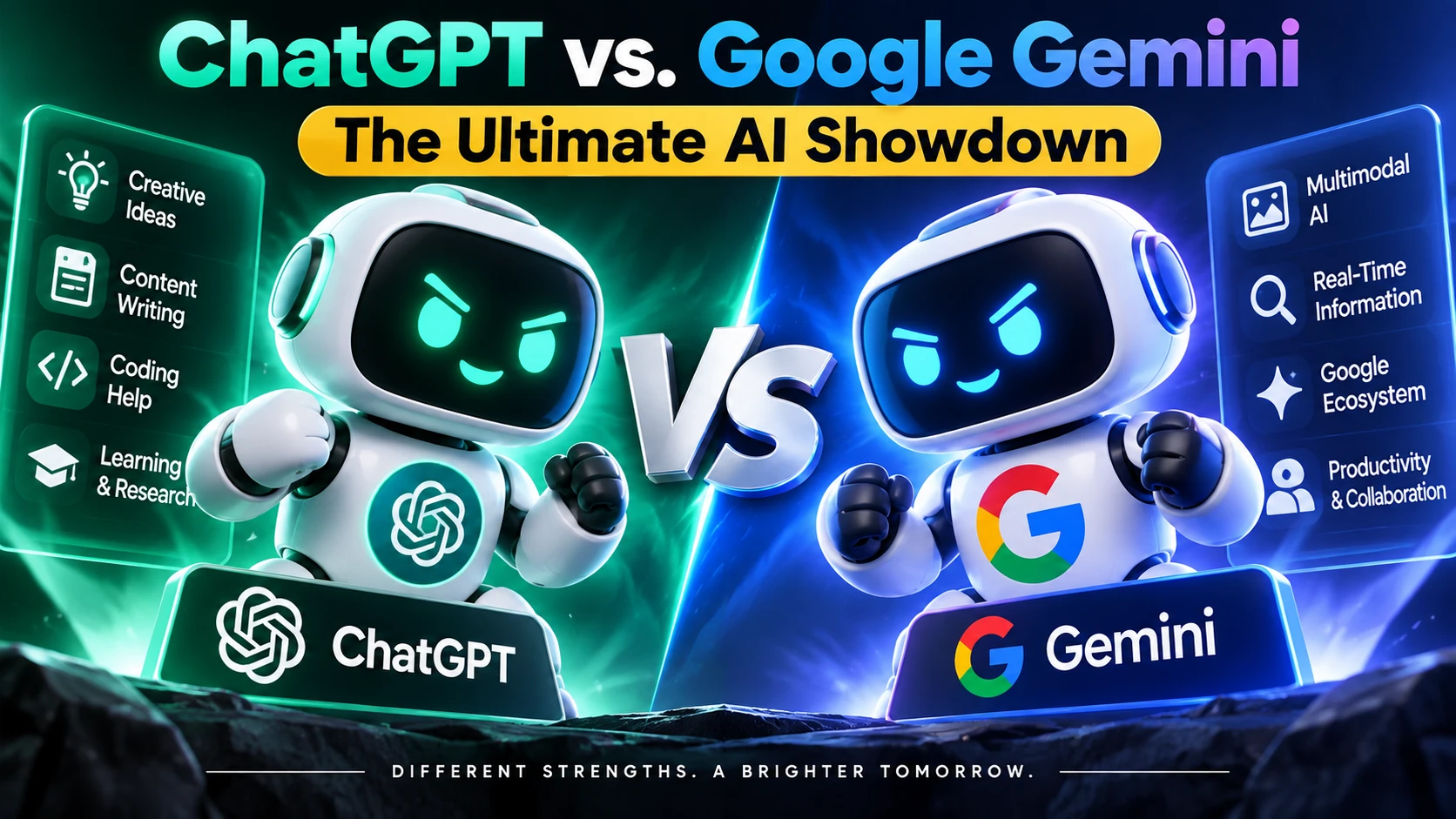 ChatGPT vs. Google Gemini: The Ultimate AI Showdown
